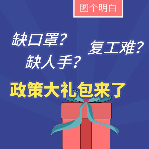 缺口罩、缺人手、复工难？老板们别愁，政策大礼包来了