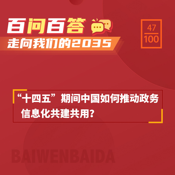 “十四五”期间中国如何推动政务信息化共建共用？